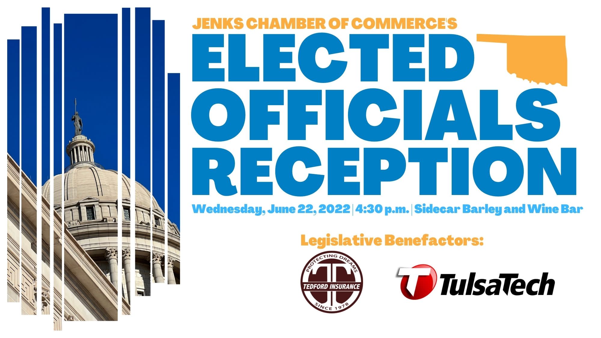 A graphic for the June 22 Elected Official Reception