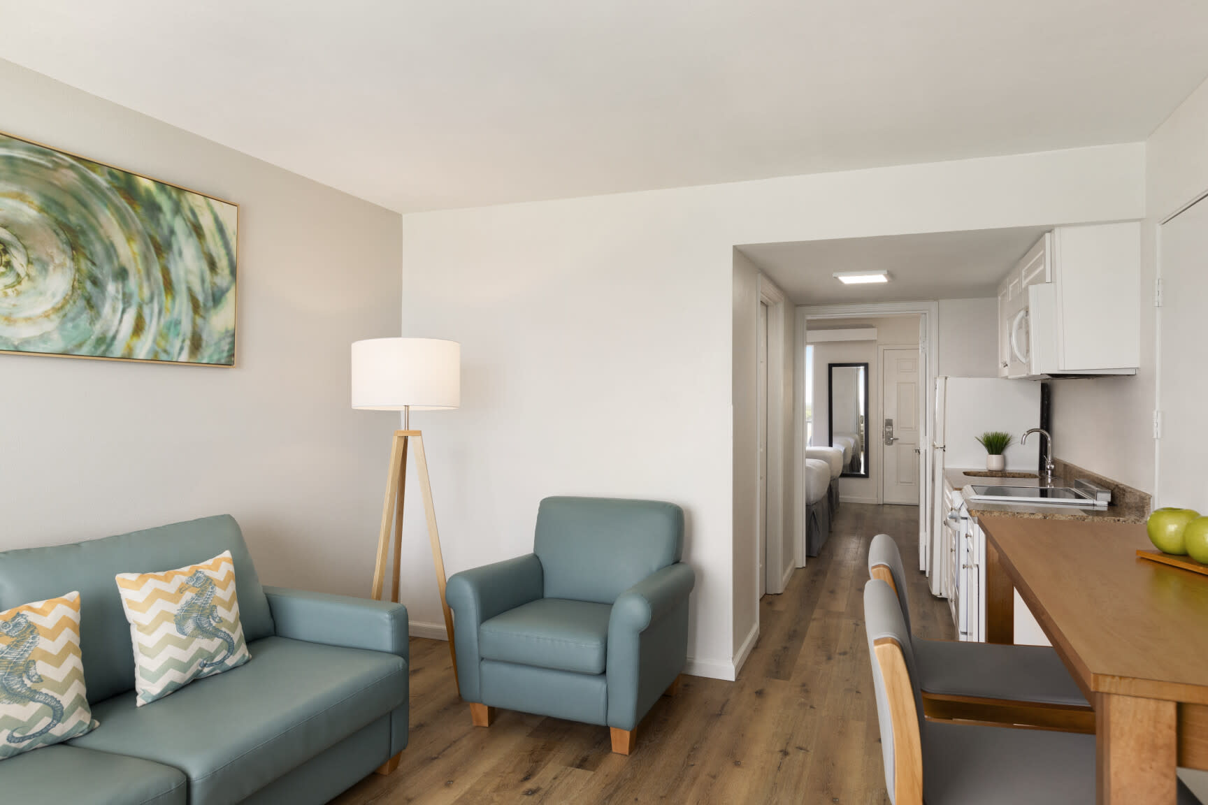 Living Room of a hotel room