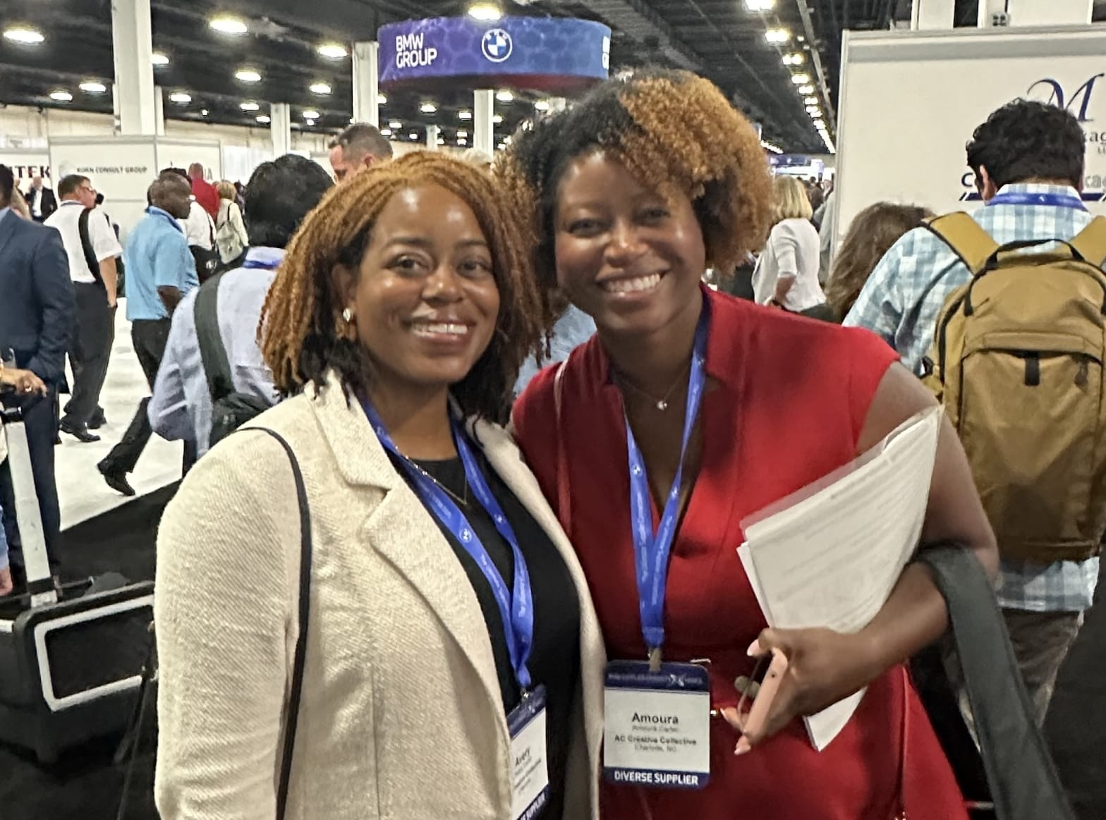 Amoura and Avery Carter at BMW supplier diversity XChange 2024 Conference