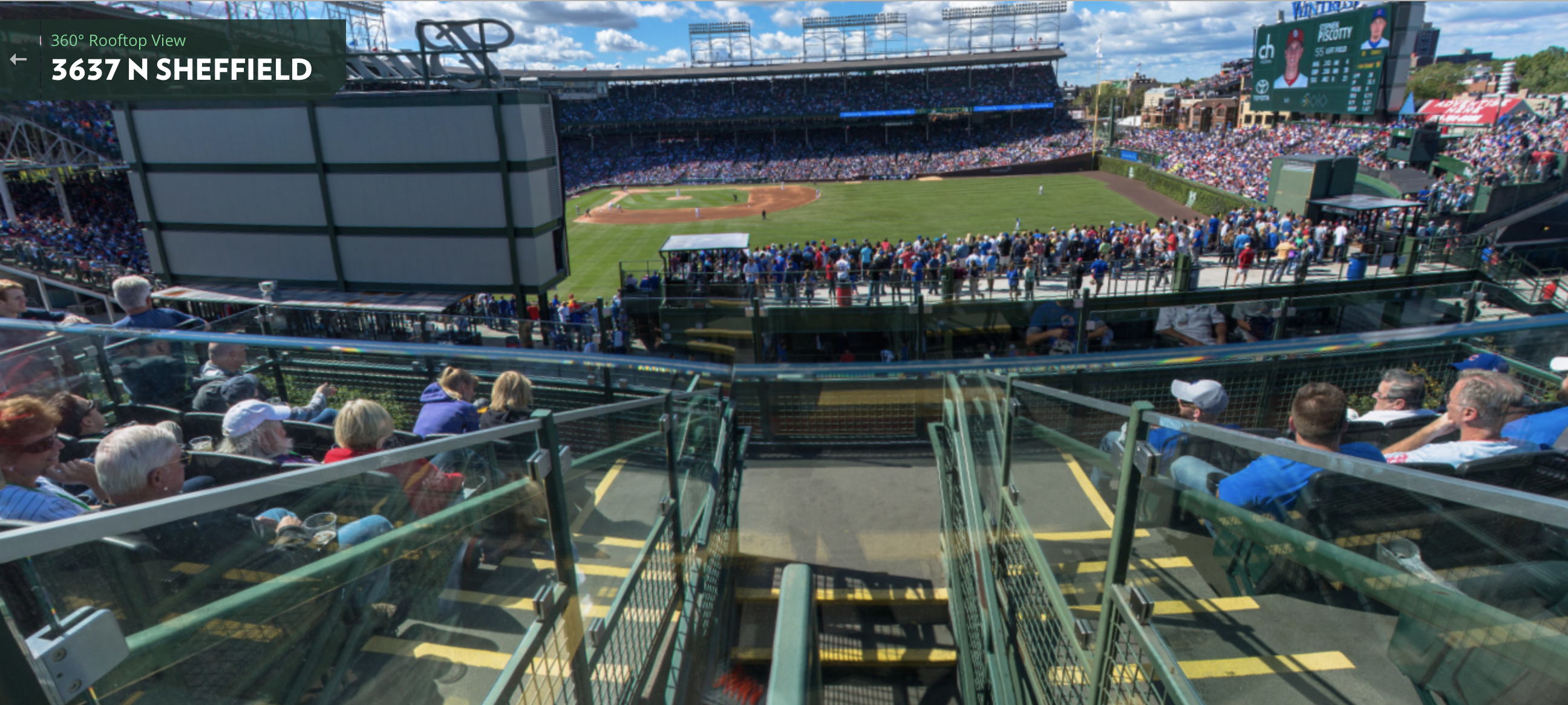 How's The View From The Wrigley View Rooftop? (Chicago Cubs and