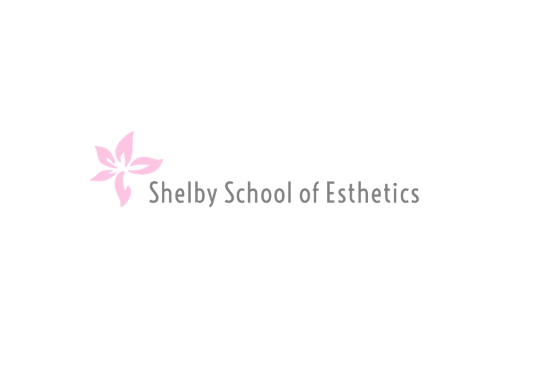 Shelby School of Esthetics Logo with pink flower