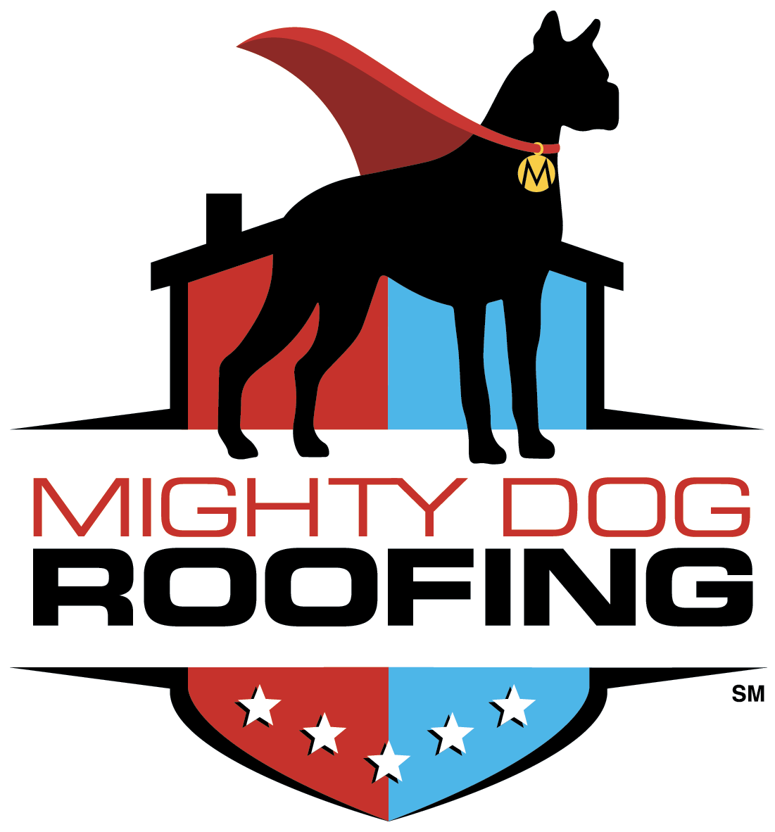 Mighty Dog Roofing Logo
