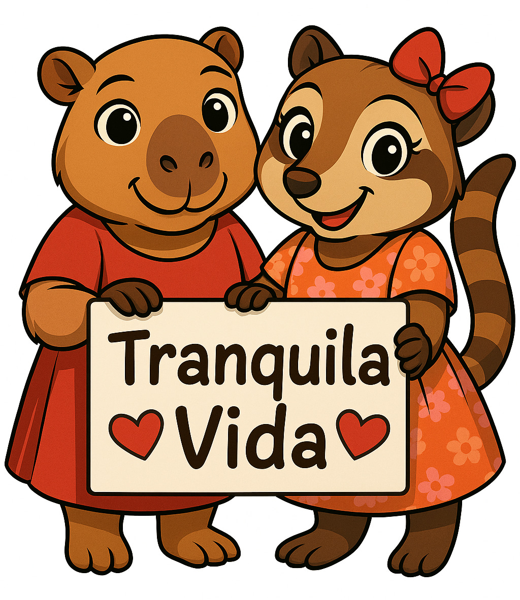 Meet our mascots, Tranquila the Capybara and Sofie the Coati
