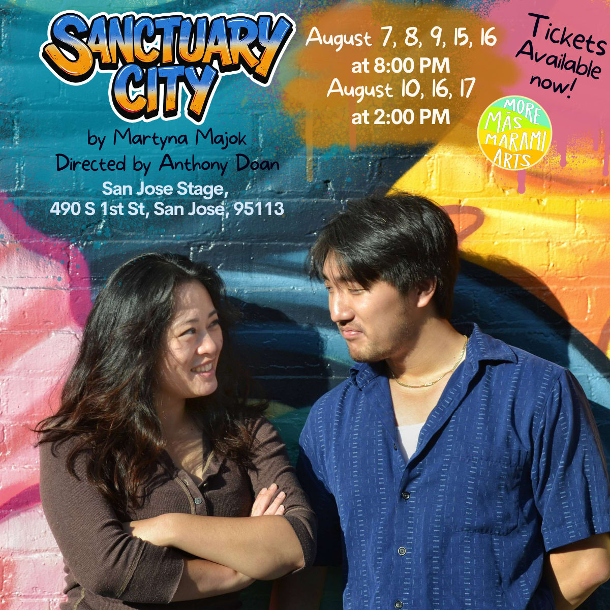 Sanctuary City by Martyna Majok Directed by Anthony Doan Produced by More Mas Marami at the San Jose Stage Running from Aug 7