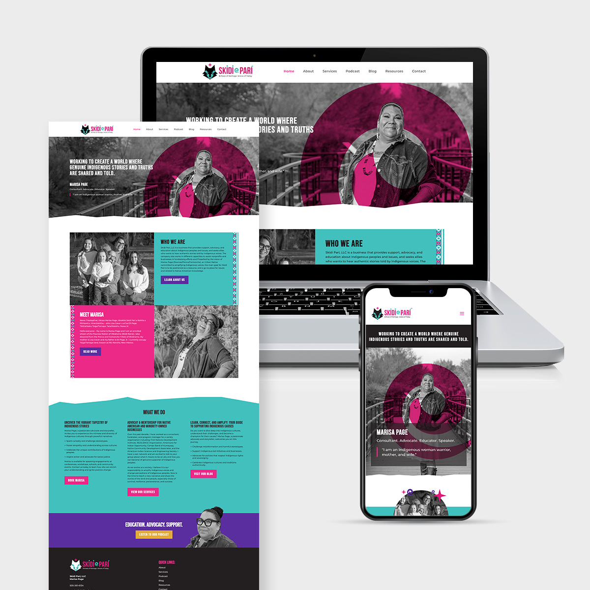 Website design and branding