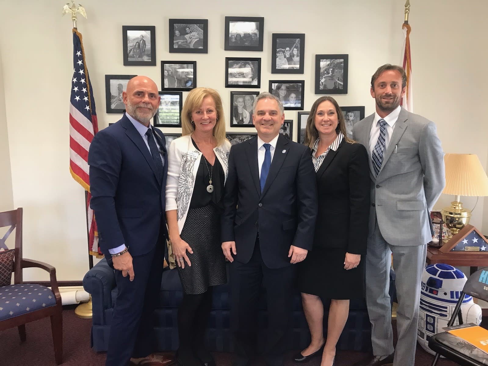 Home Care Day advocates with Senator Kevin Rader (center)