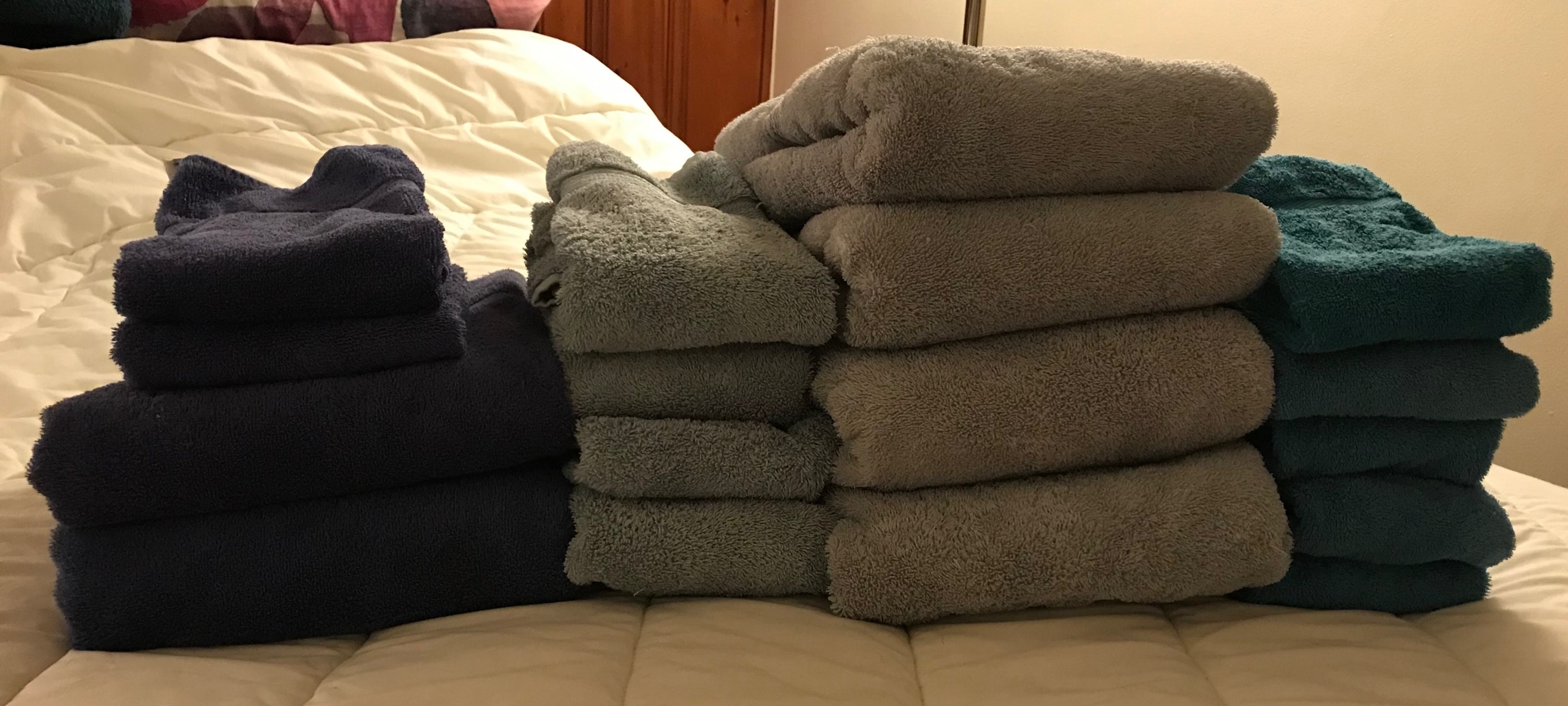 Folded towels