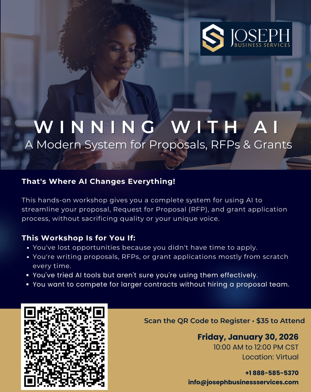 Winning with AI Webinar - a Modern System for Proposals, RFPs & Grants