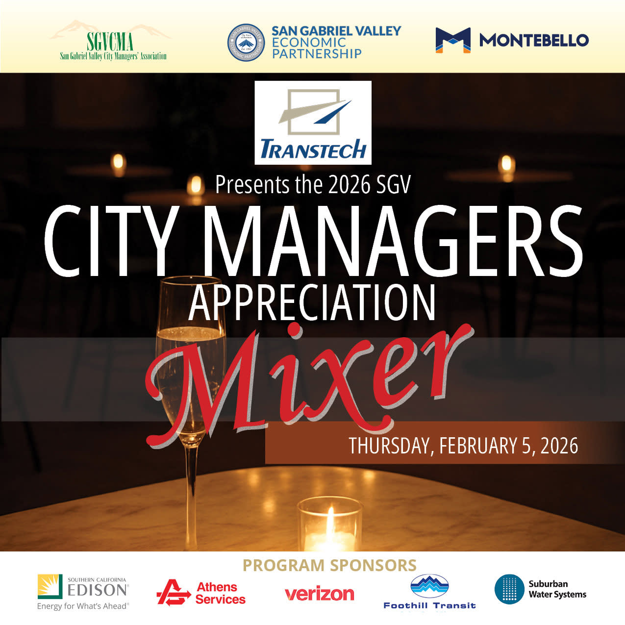 Flier for SGV CDity Managers Mixer