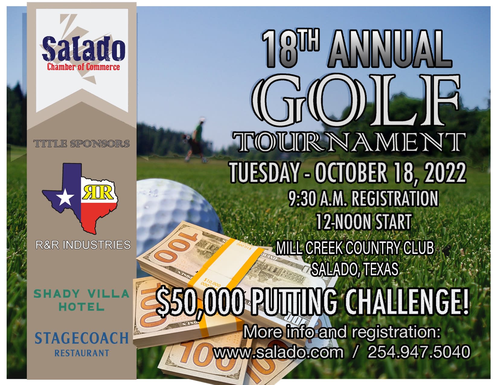 18th Annual Salado Chamber of Commerce Golf Tournament