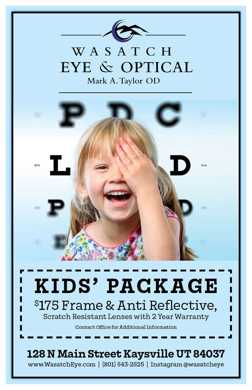 Wasatch Eye & Optical | Kaysville Cares Ad