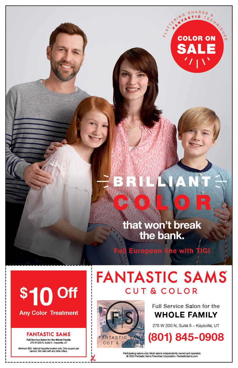 Fantastic Sams | Kaysville Cares Ad