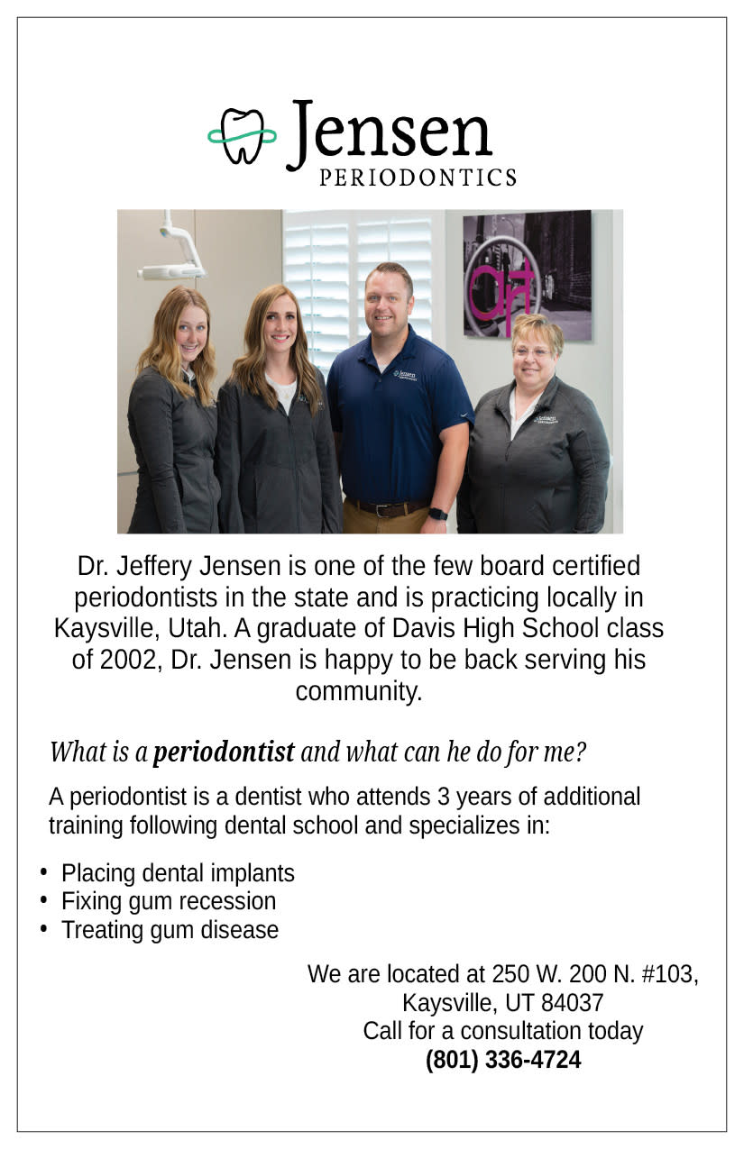 Jensen Periodontics | Kaysville Cares Ad