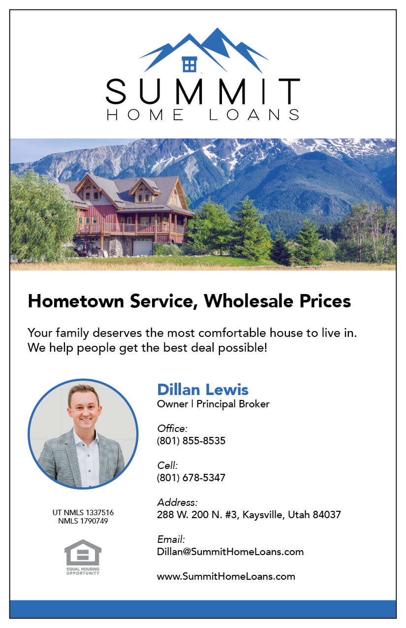 Summit Home Loans | Kaysville Cares Ad