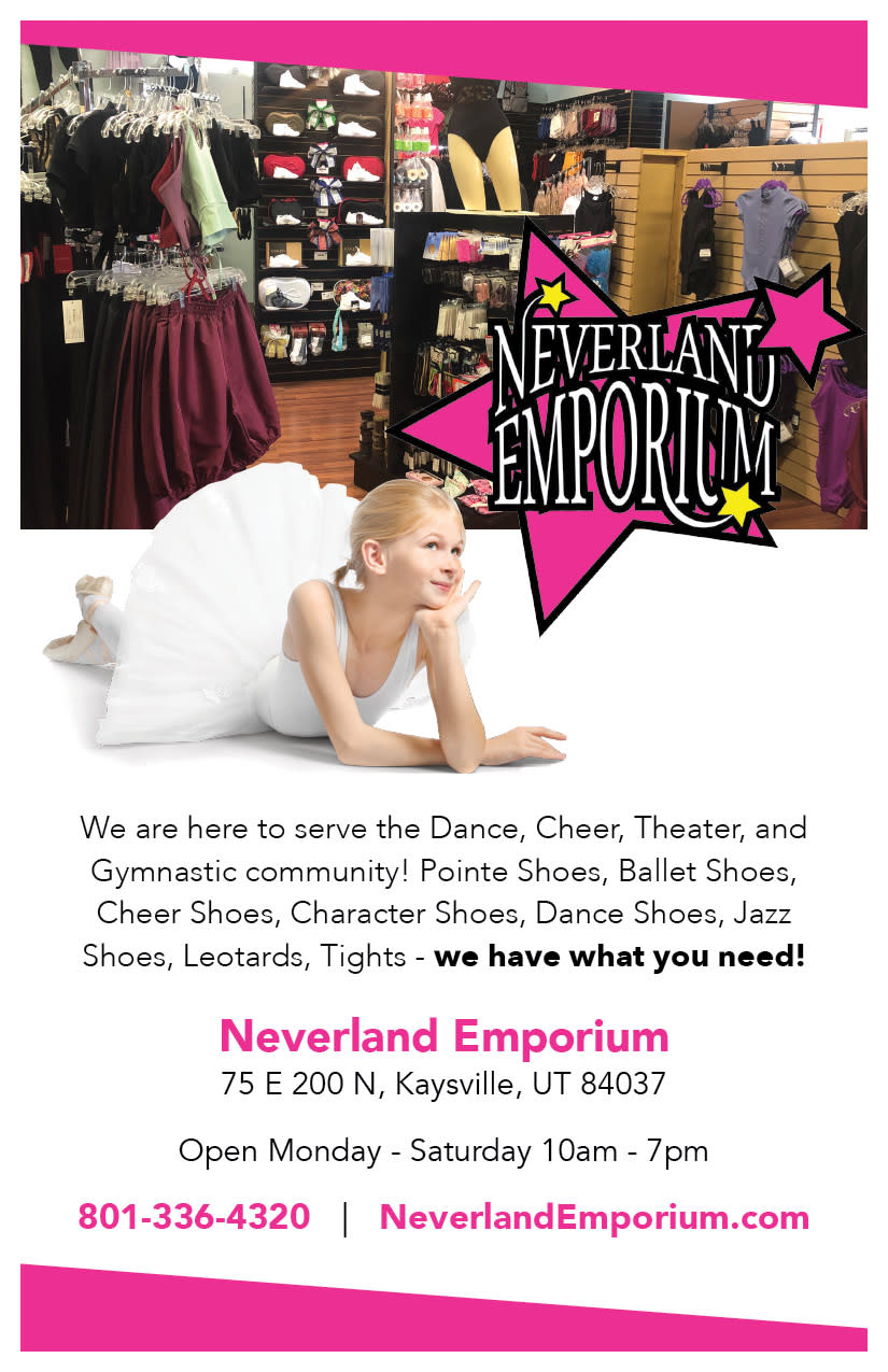 Neverland Emporium | Kaysville Cares Ad