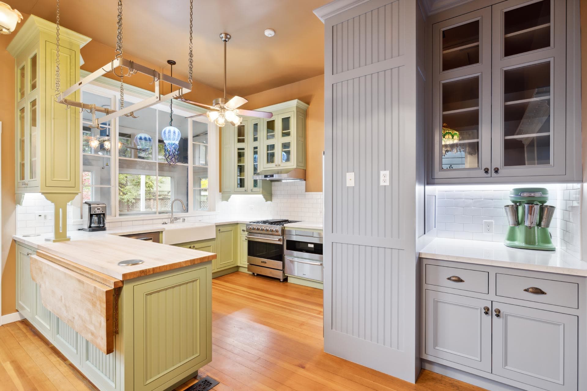 Custom kitchen remodel project in Sacramento, CA inspired by the show "The Marvelous Mrs. Maisel."