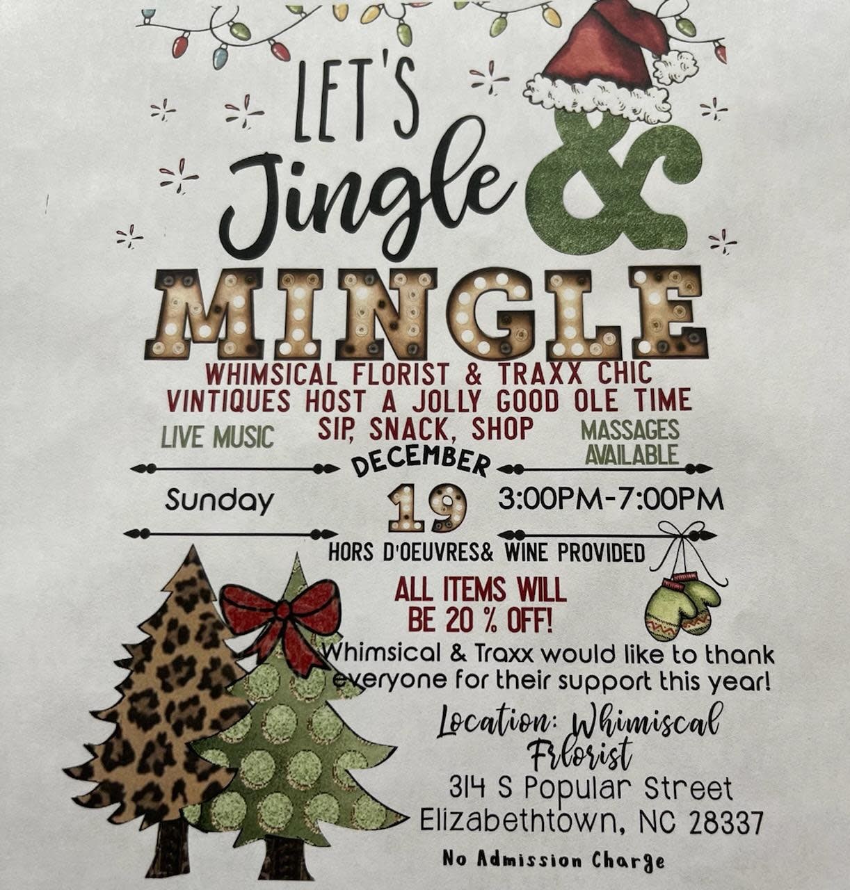 Whimsical Jingle & Mingle event