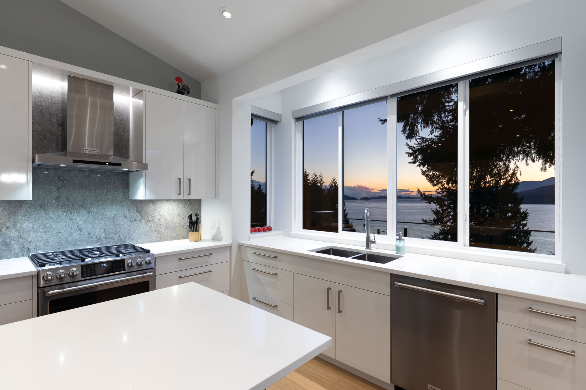 Kitchen renovation overlooking Lions Bay