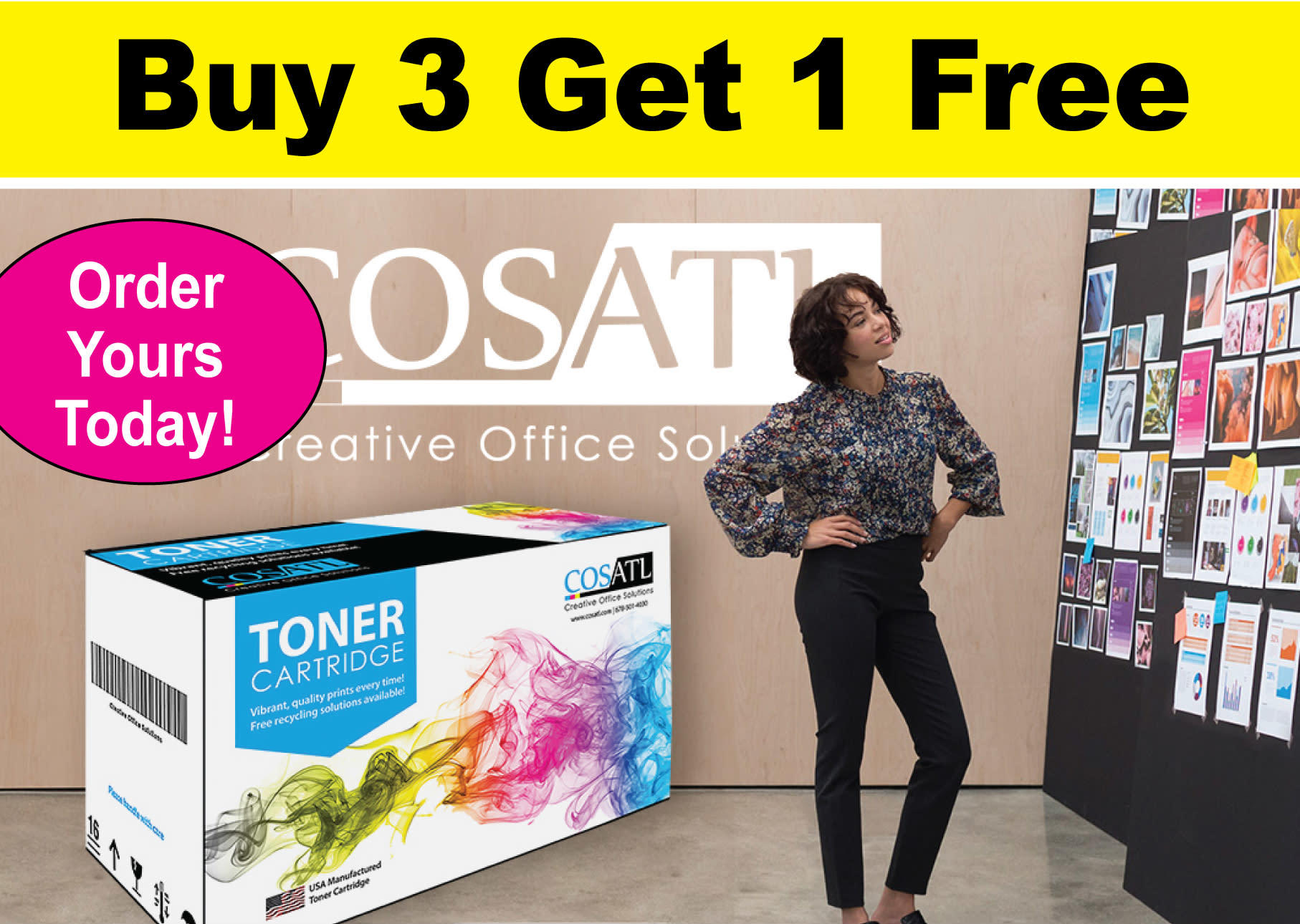 Buy 3 Get 1 Free COS Toner Cartridges