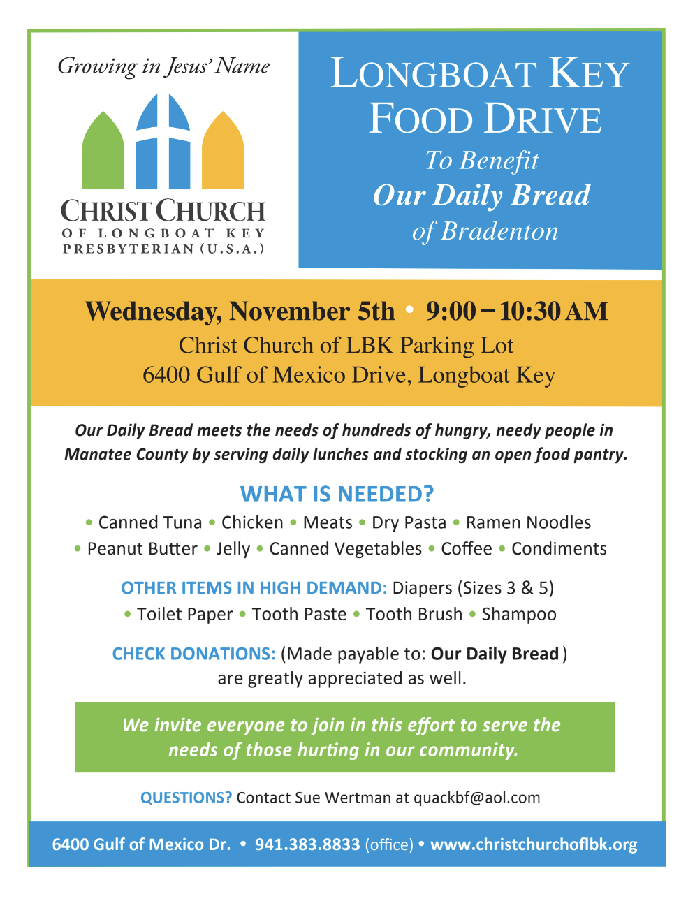Longboat key Food Drive