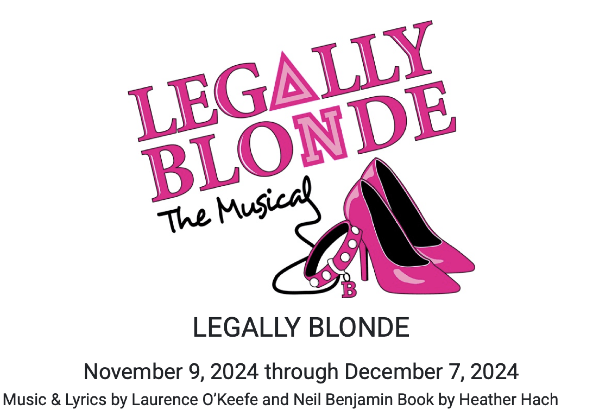 legally blonde the musical pink pumps and pink dog collar