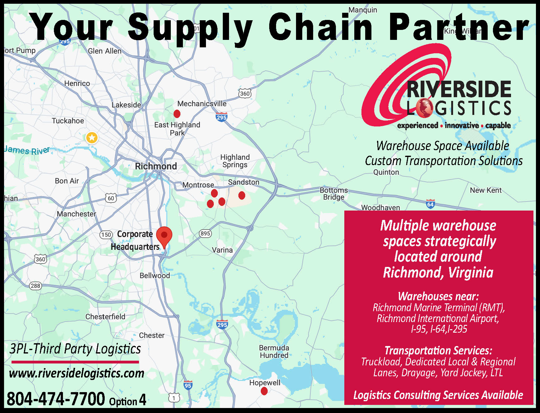 Riverside Logistics- Third-Party Logistics (3PL) , Your Supply Chain Partner, Warehouses In Richmond, Virginia