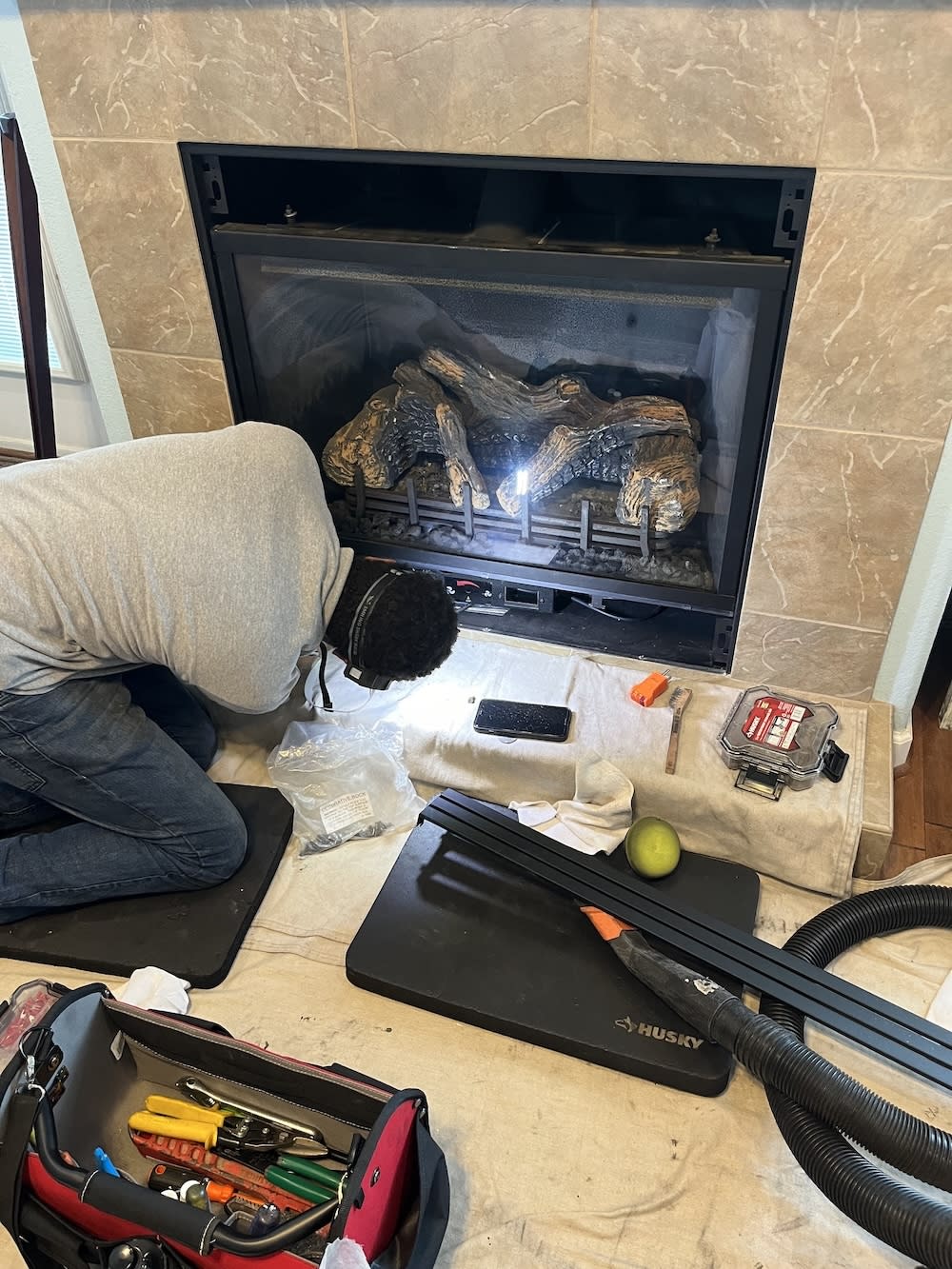 A gas fireplace service in Virginia Beach