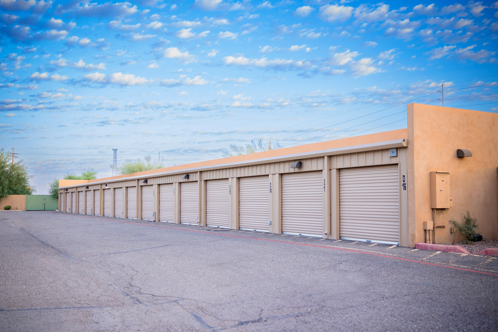 Self storage units