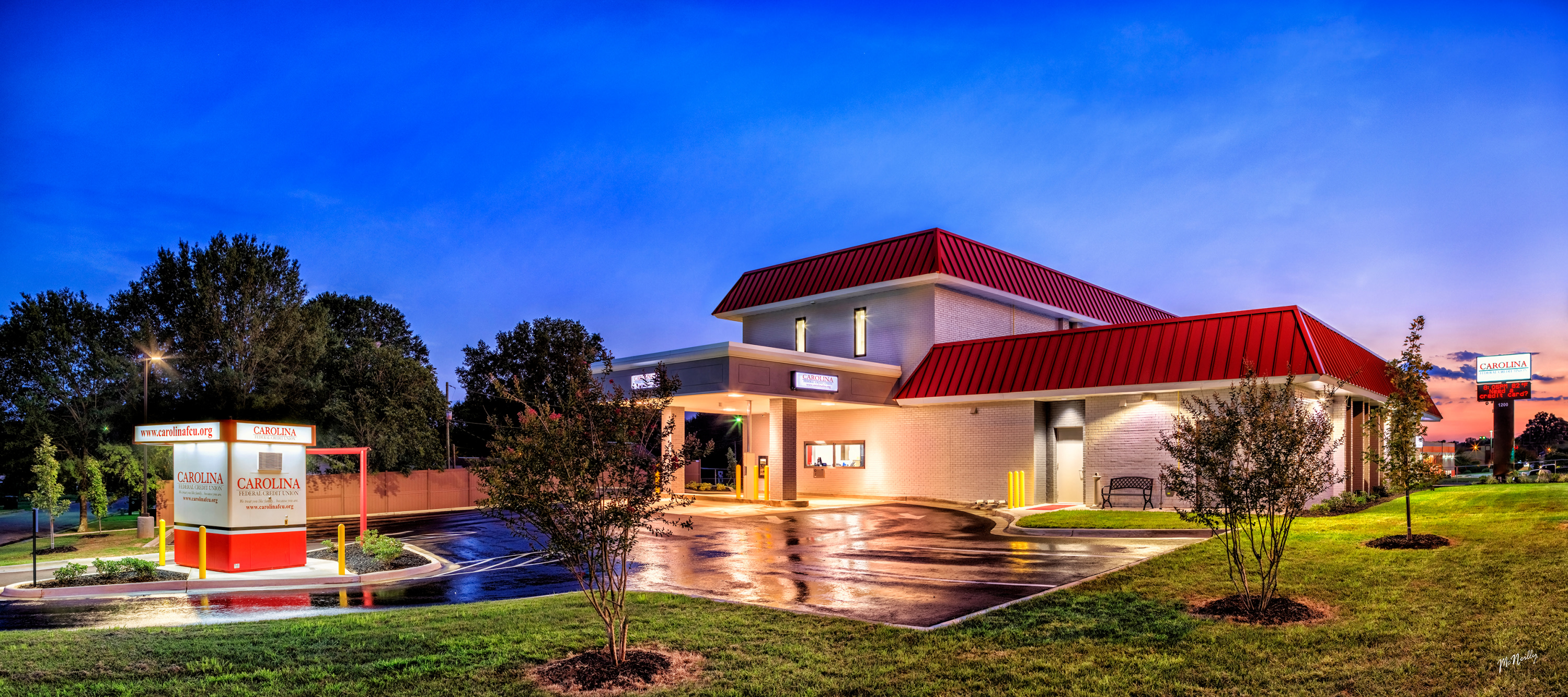 Photo of Carolina Federal Credit Union from front in Cherryville, NC