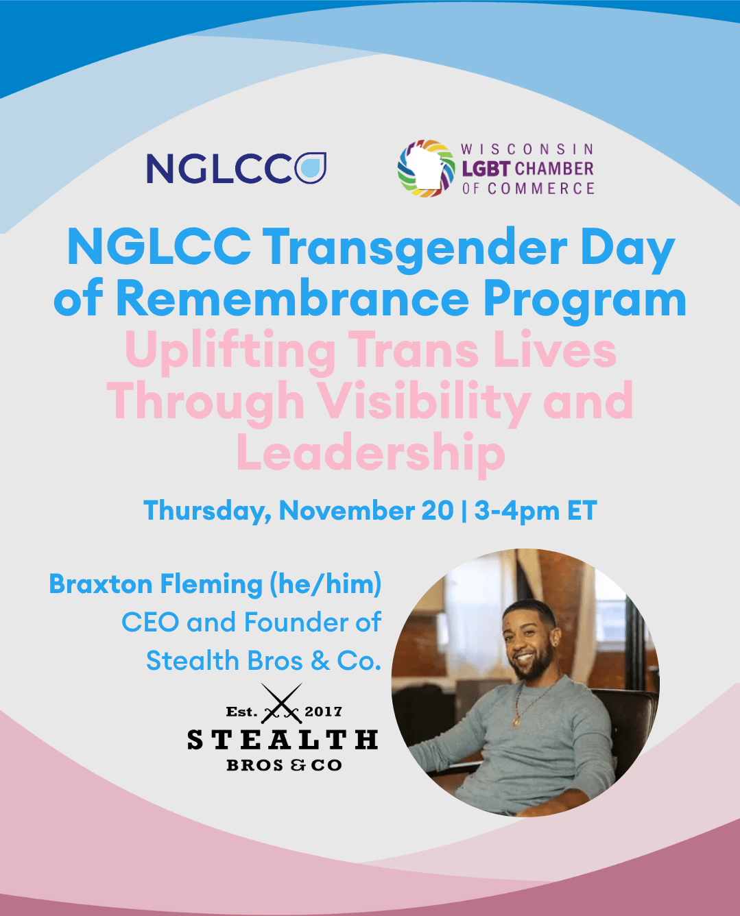 NGLCC Trans Day of Remembrance Program Graphic