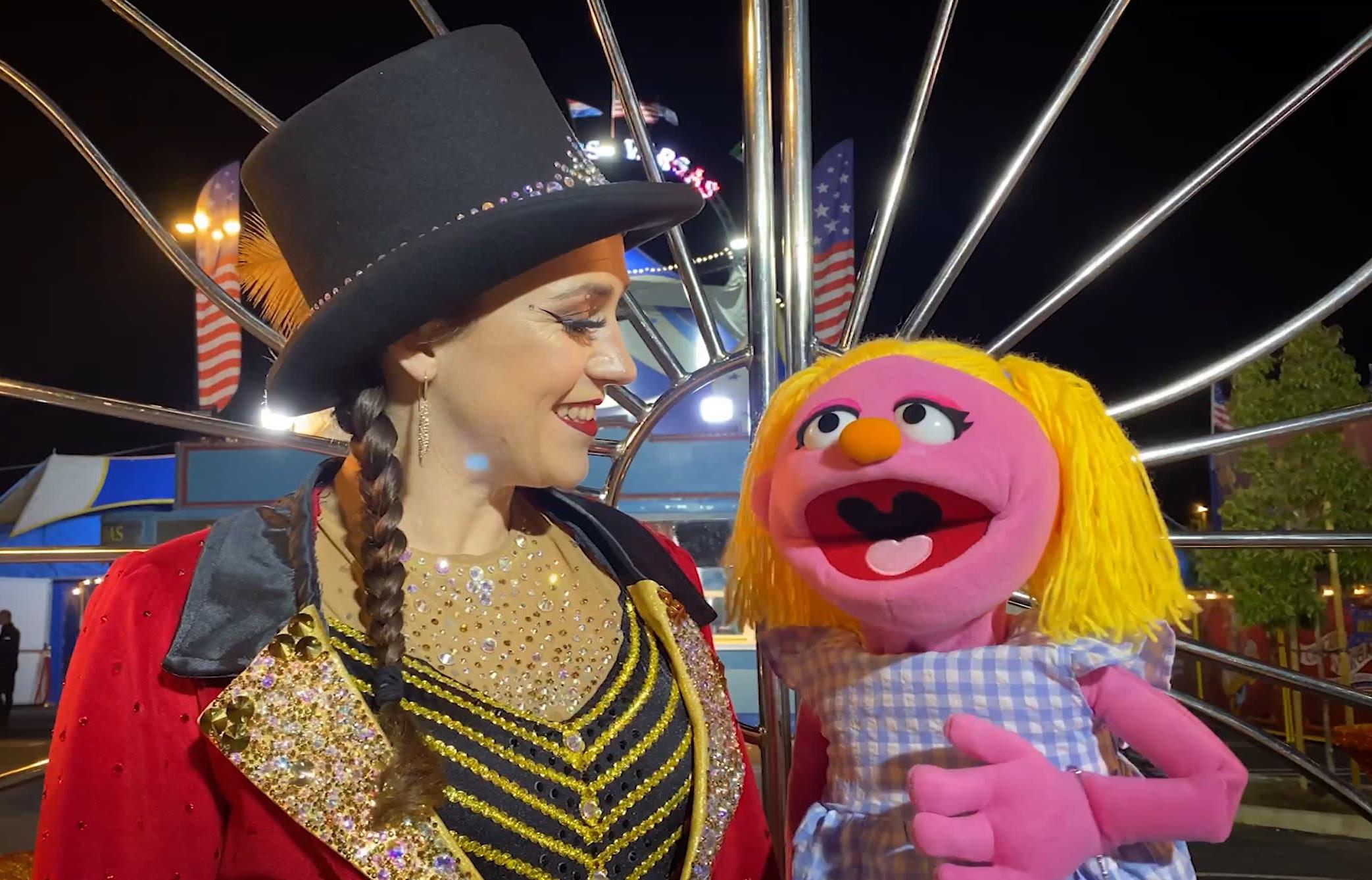 Puppet Interview With Circus Vargas Ring Master and Trapeze Artist.