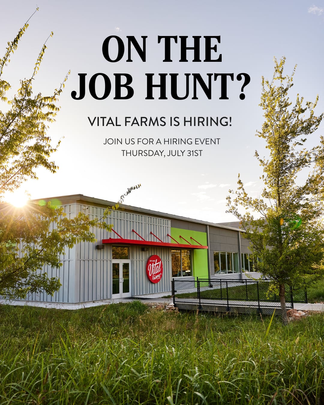 hiring event with picture of egg central station