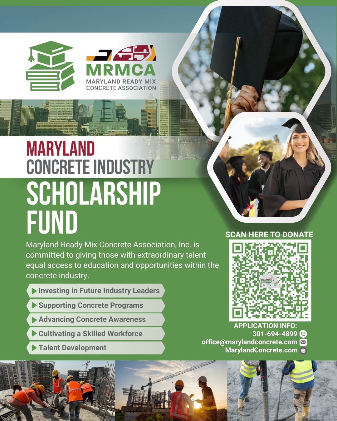 2025 Concrete Industry Scholarship Fund Flyer