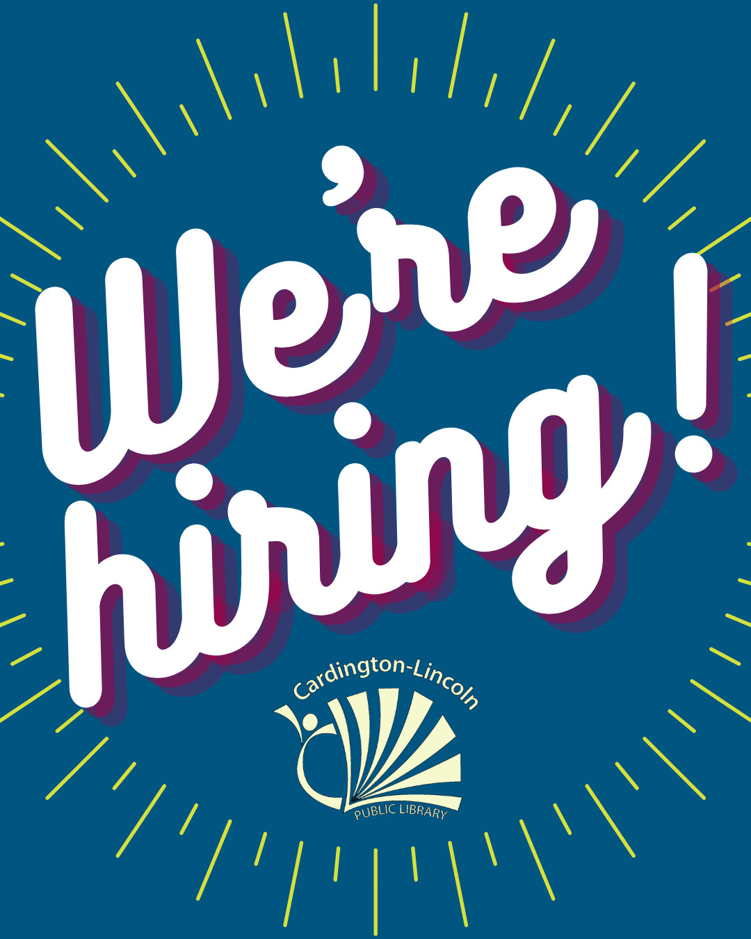 We're hiring! Cardington-Lincoln Public Library