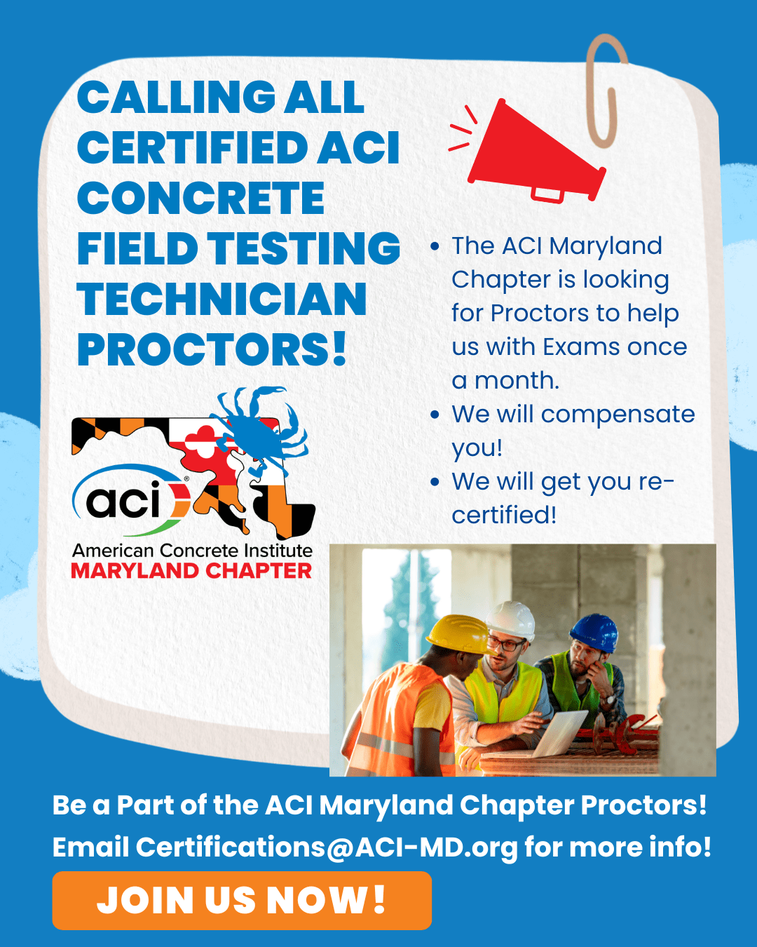 ACI Proctors Needed Flyer