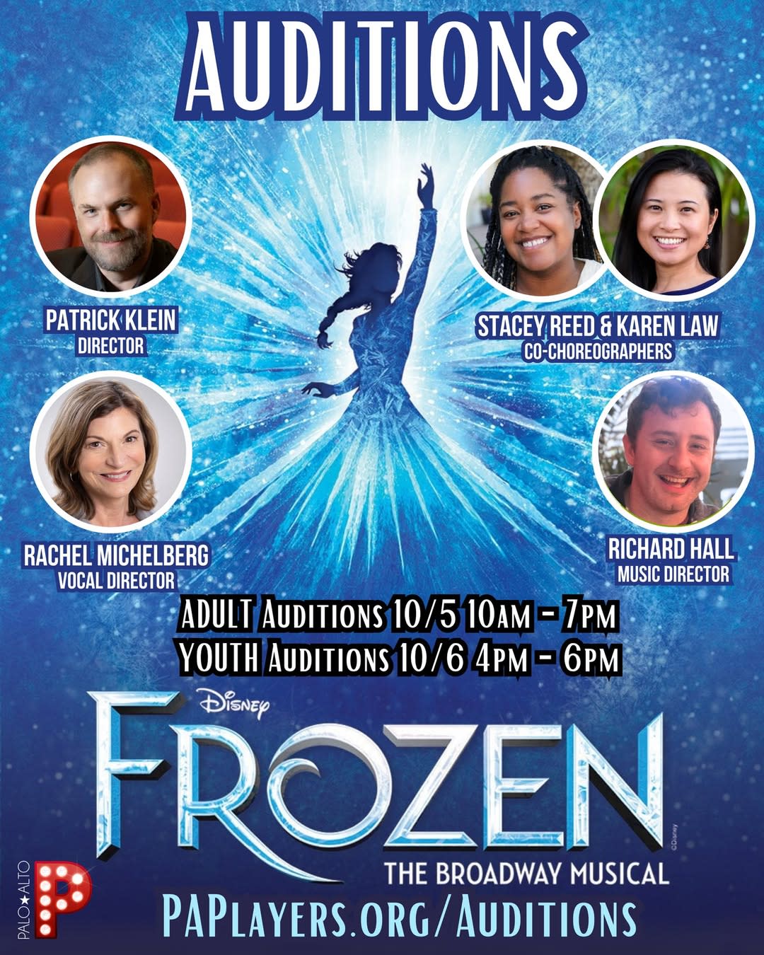 auditions frozen