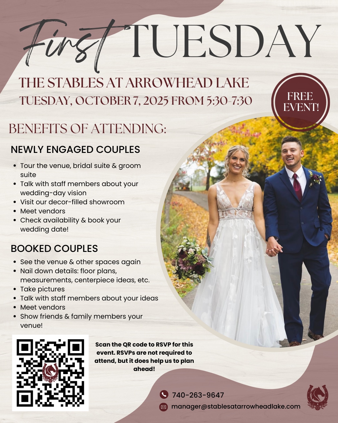 First Tuesday Bridal event