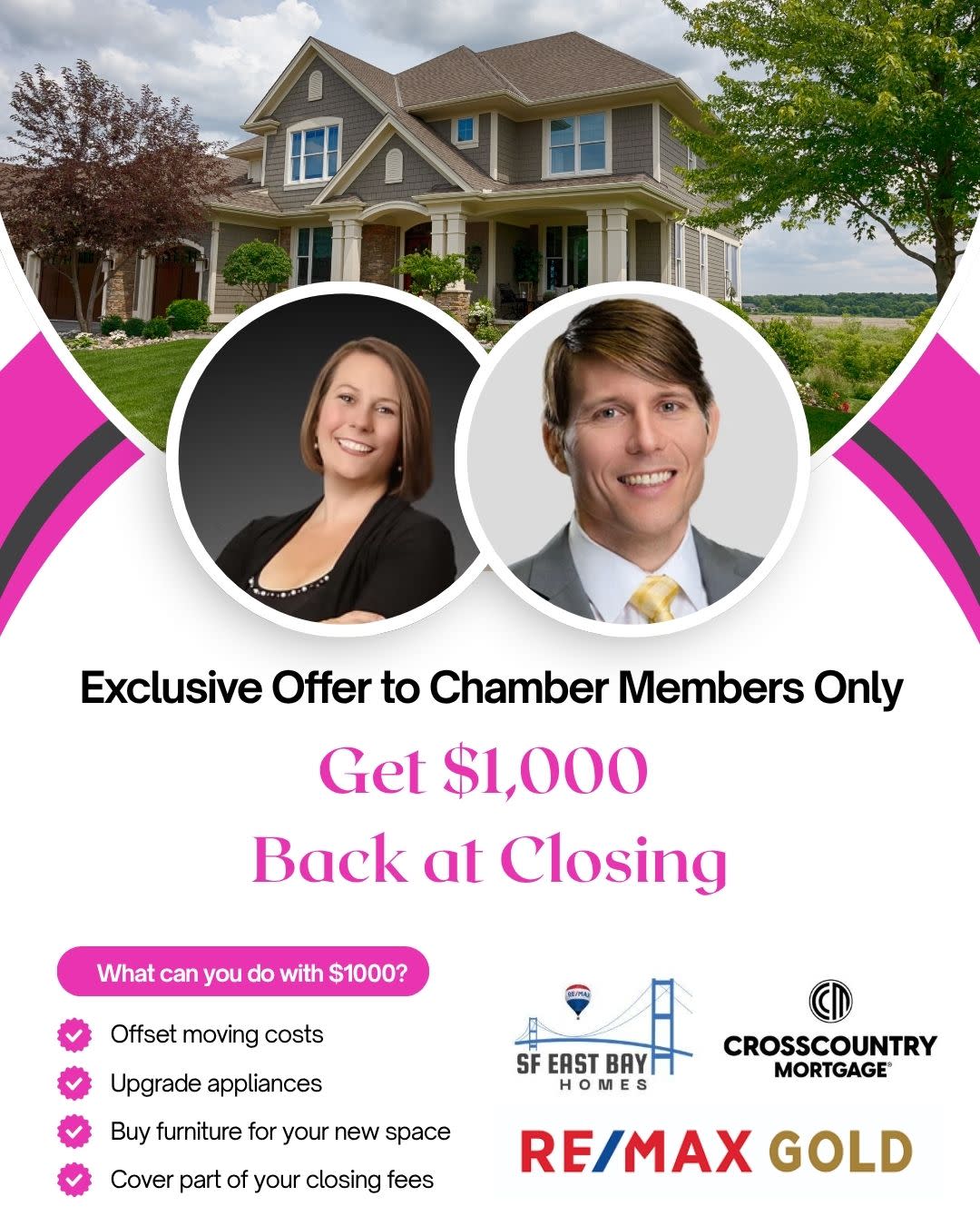 Get $1,000 Back at Closing