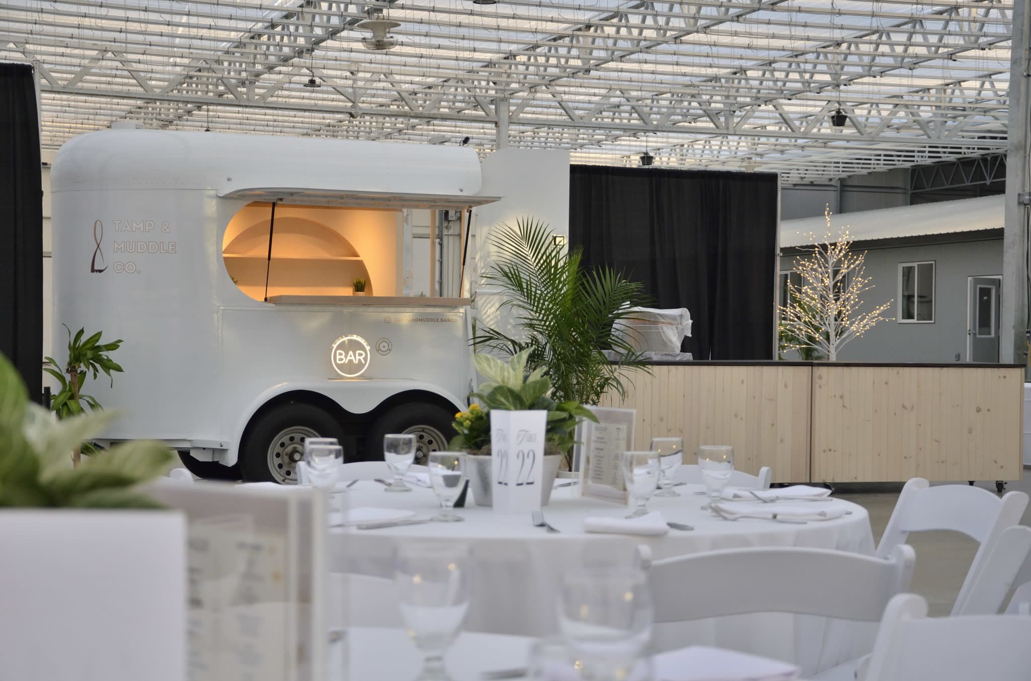 24 foot mobile bar for 300 guests at Annual Appreciation Party for Corporate Company in Chilliwack