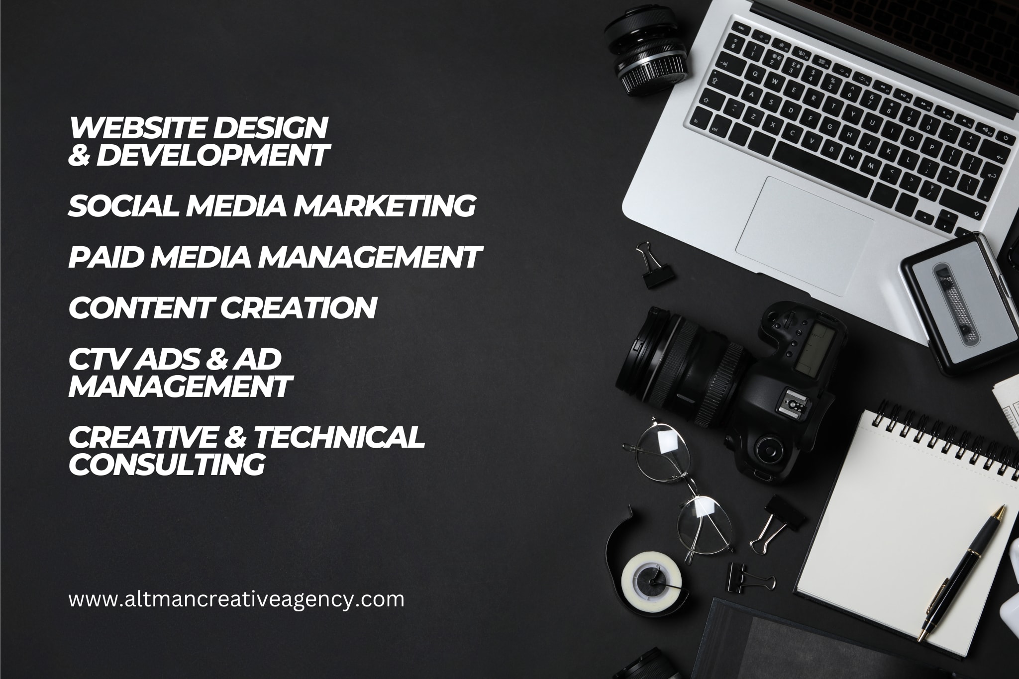 List of Altman Creative Agency Services