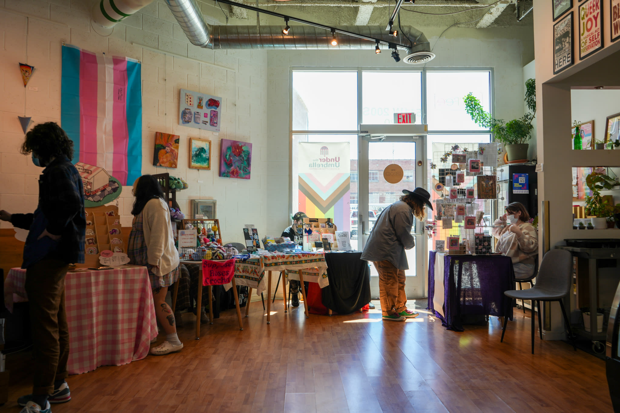 An image of an Always Queer Maker Market in Umbrella Cafe