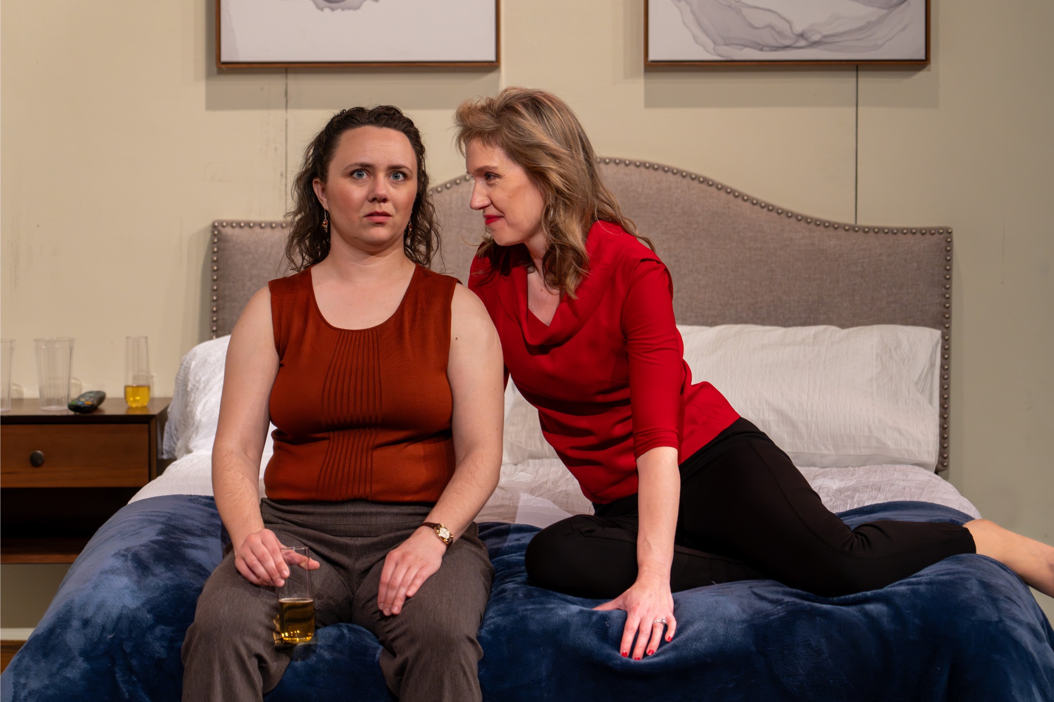 The Totalitarians_Jennifer Erdmann as Penny and Emily Steelhammer as Francine_By Dan Klein