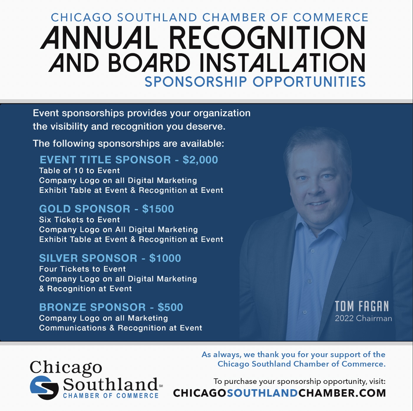 Annual Recognition and Board Installation Sponsorship Flier