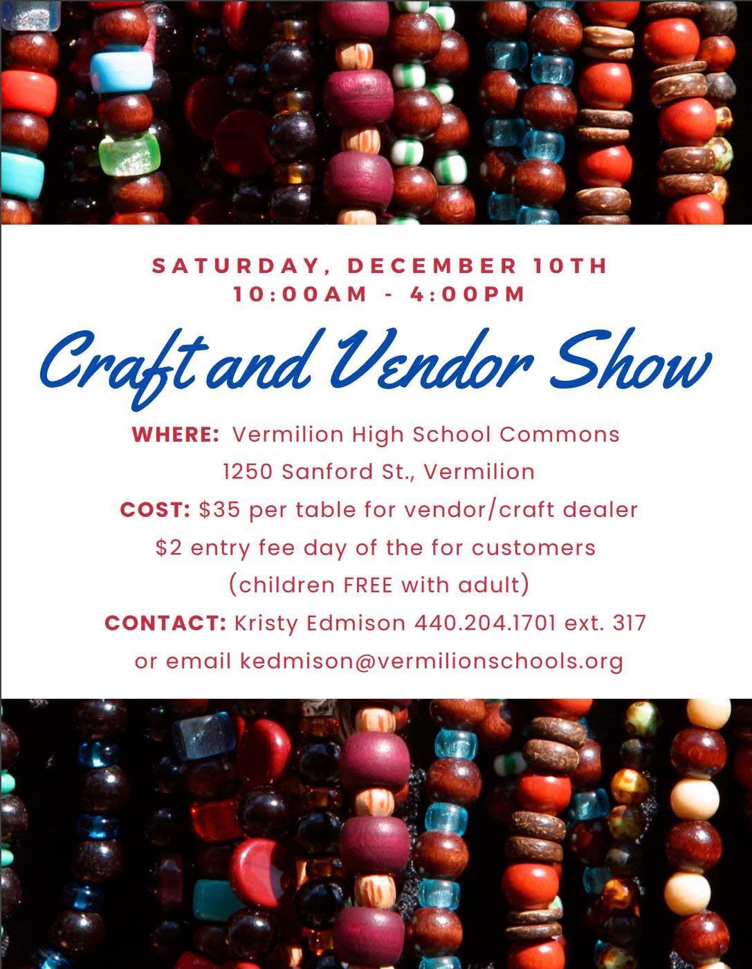 Craft and Vendor Show Vermilion Chamber of Commerce
