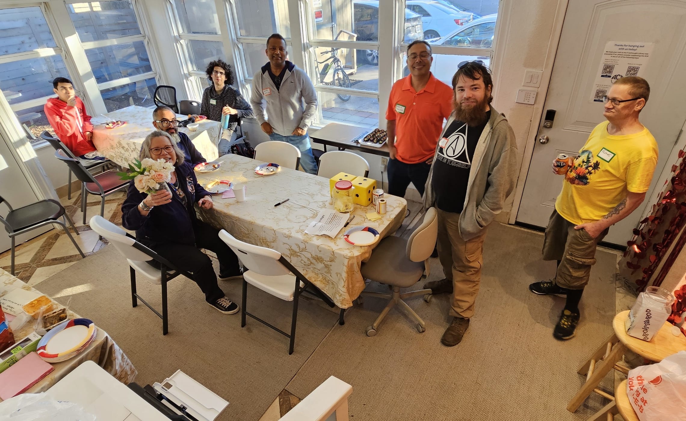 photo of people attending Friendsgiving evednt