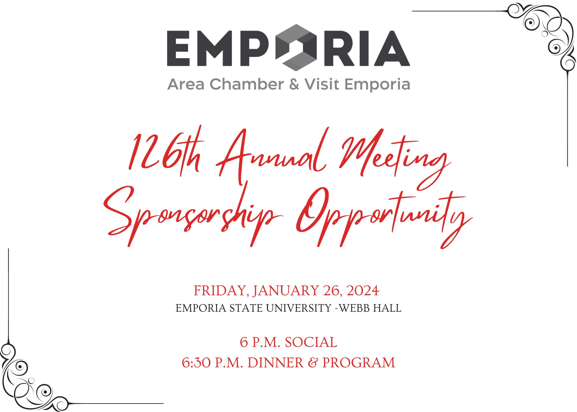 126th Annual Meeting Sponsorships Event Registration