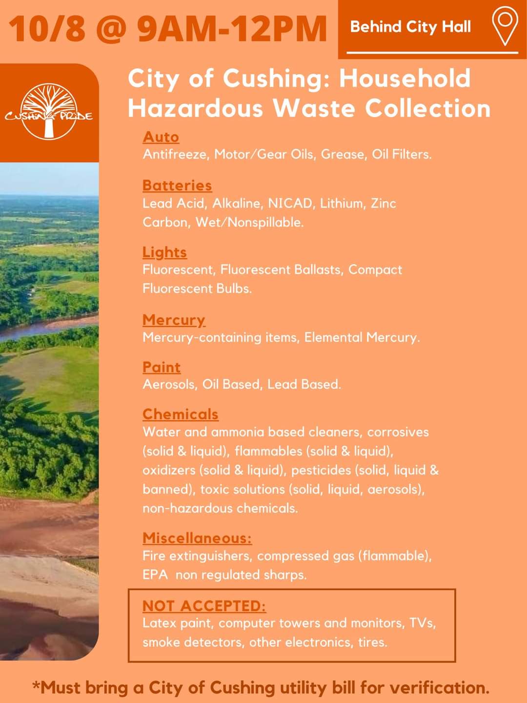 Cushing Pride Hazardous Waste Disposal Event Cushing Chamber of Commerce