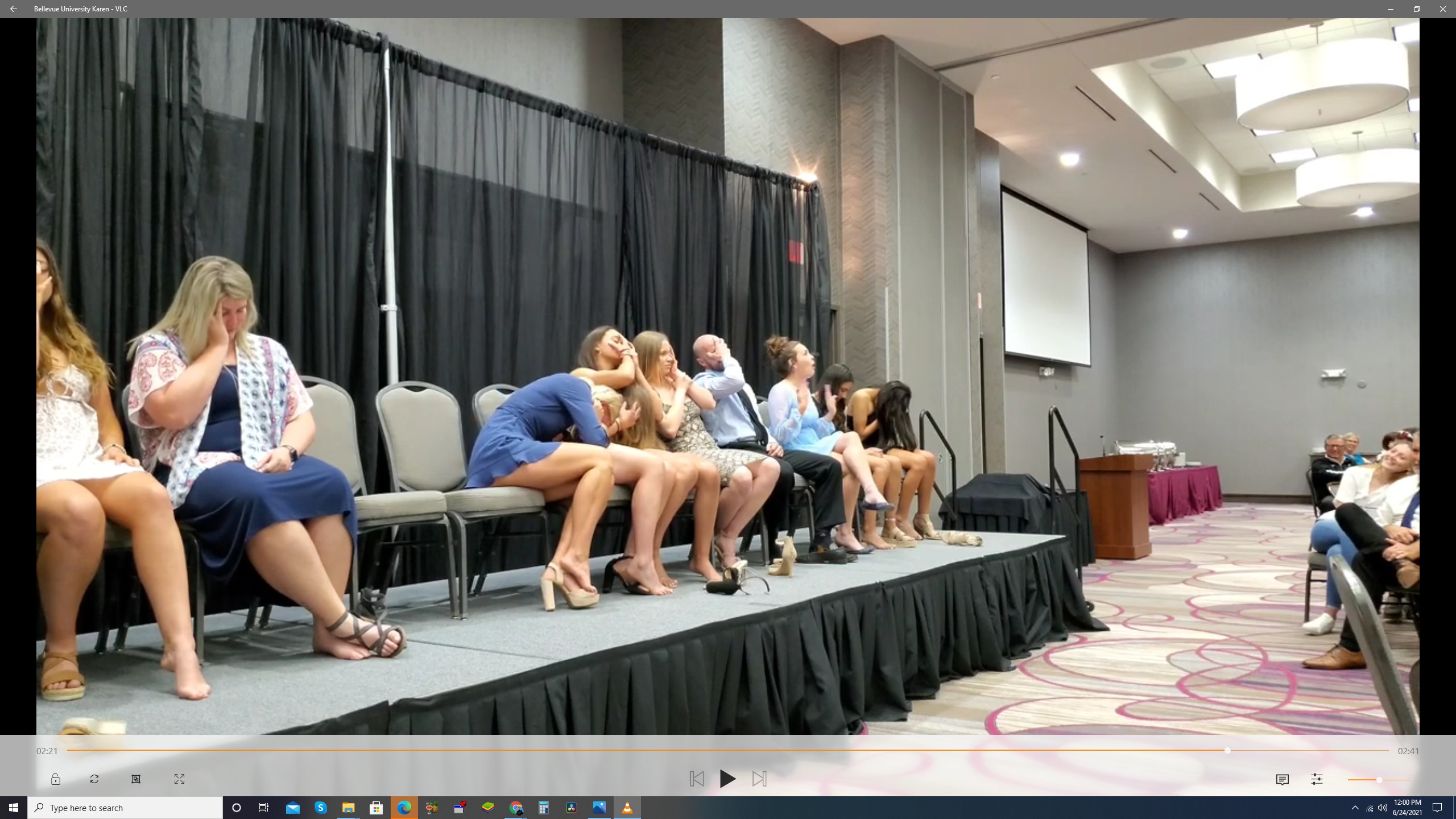 Comedy Hypnosis Show at Bellevue University Athletic Awards Party