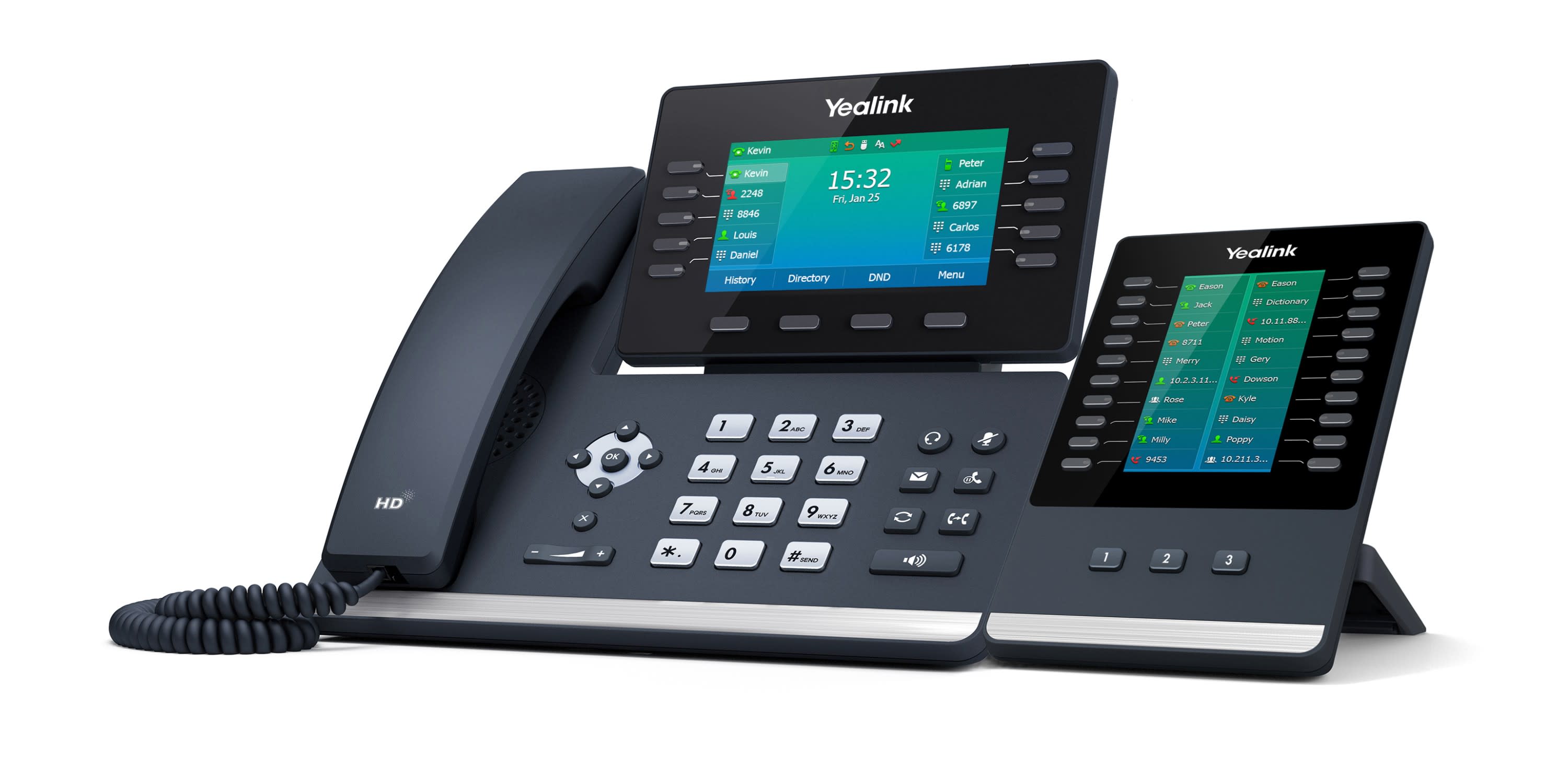 Yealink SIP-T54W Color Prime Business Phone w/ Side Car attachment
