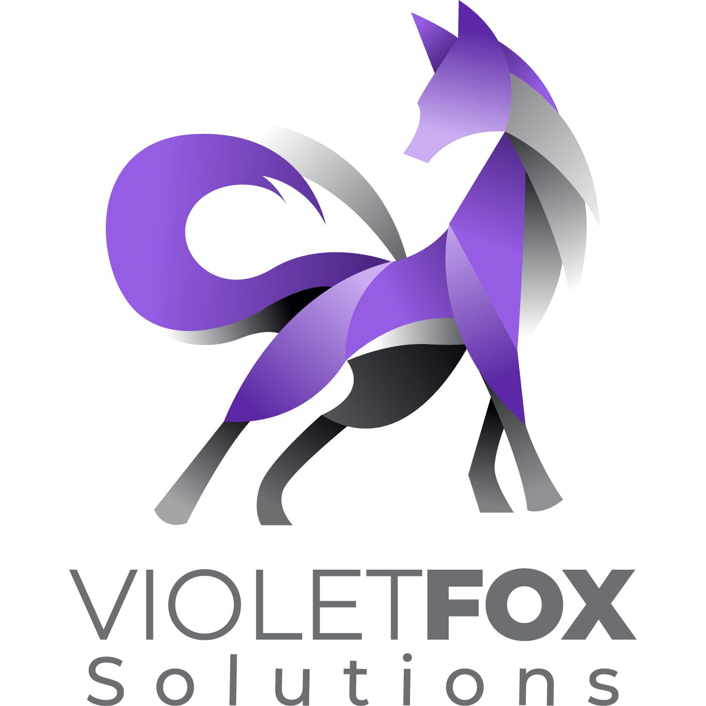 Violet Fox Solutions Logo (a Violet Fox)